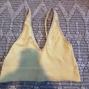 Yellow garage tank top